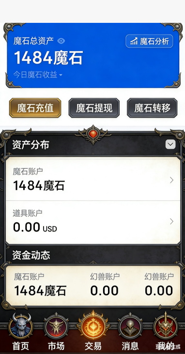 魔域私服主城摆摊区域
